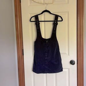 corduroy navy pinafore skirt- summer outfit, vacation outfit,  new with tags